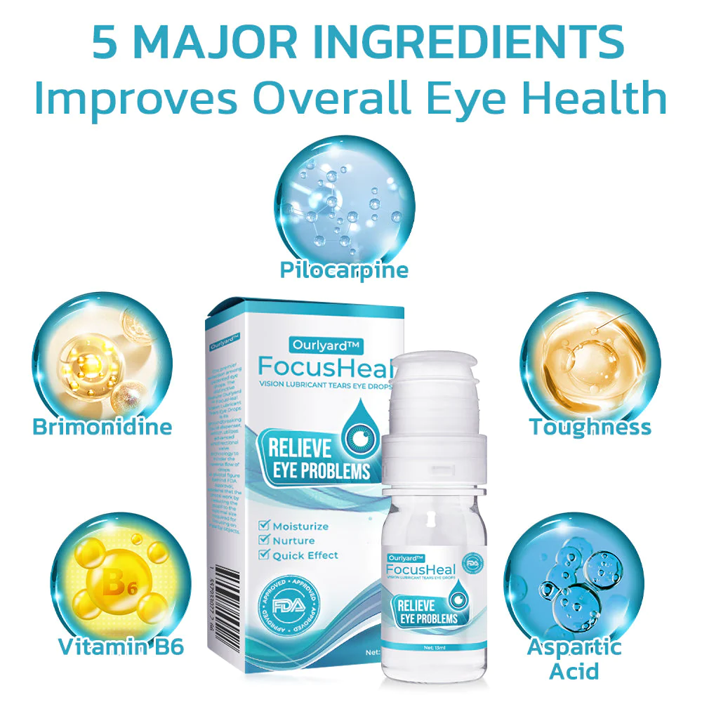 Ourlyard FocusHeal Vision Lubricant Tears Eye Drops