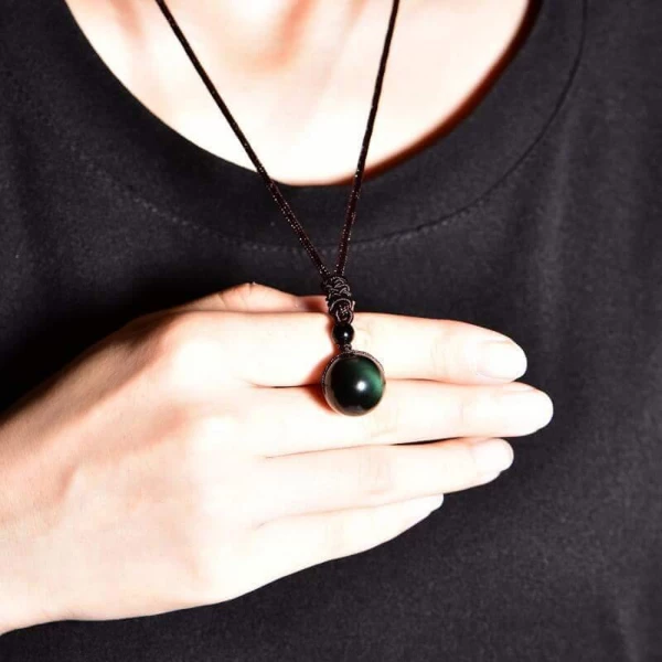 Obsidian Necklace Crystal For Women