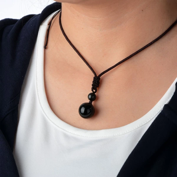 Obsidian Necklace Crystal For Women