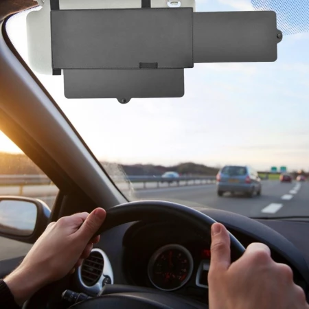 Opaque Car Sun Visor Extender Clip-On