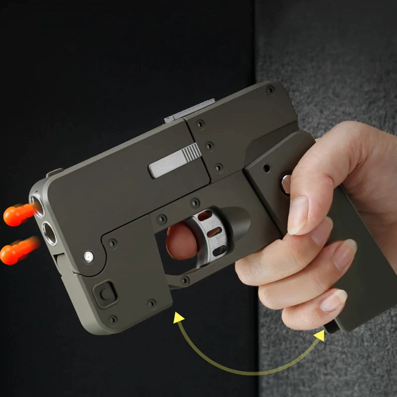 New Creative Foldable Phone Shape Pistol Nerf Toy Gun