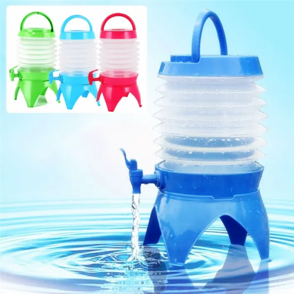 Telescopic Water Bucket with Rack