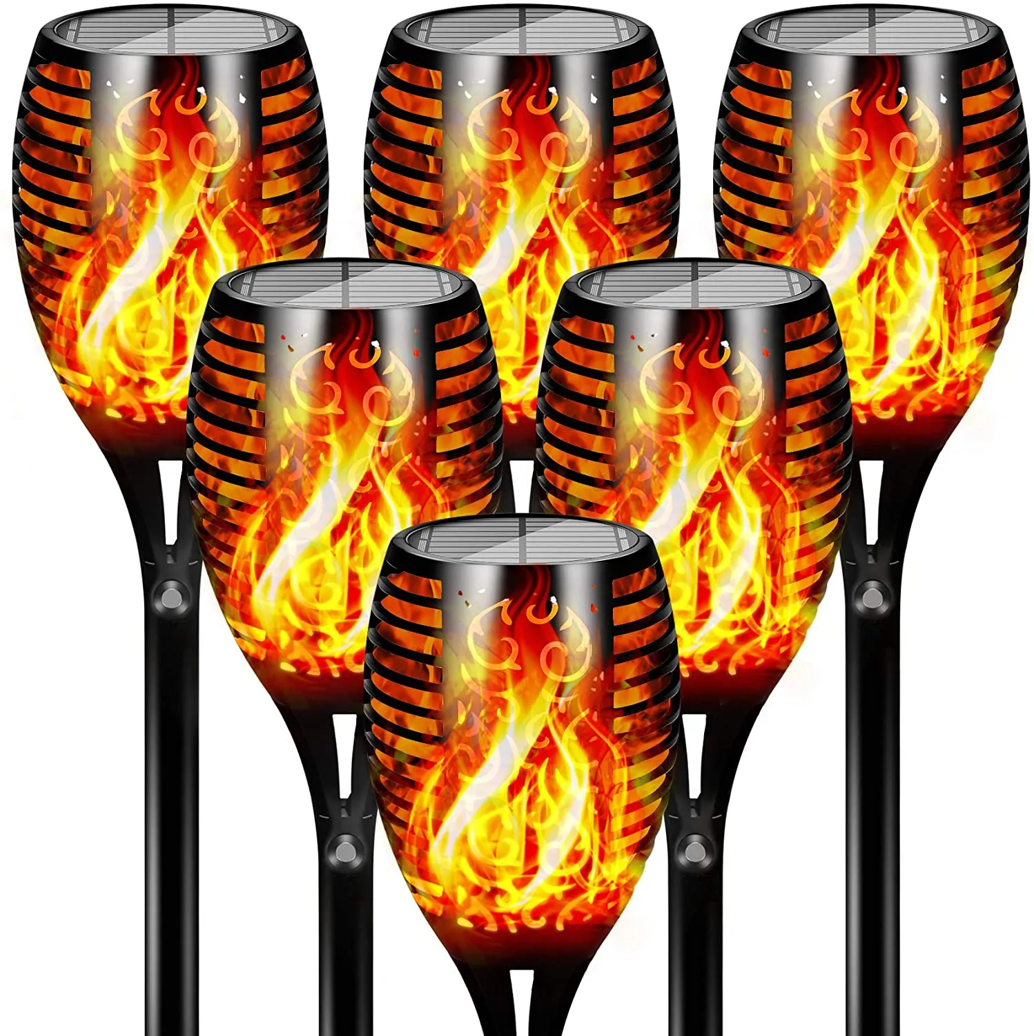 Outdoor Solar Flame Torch Lights