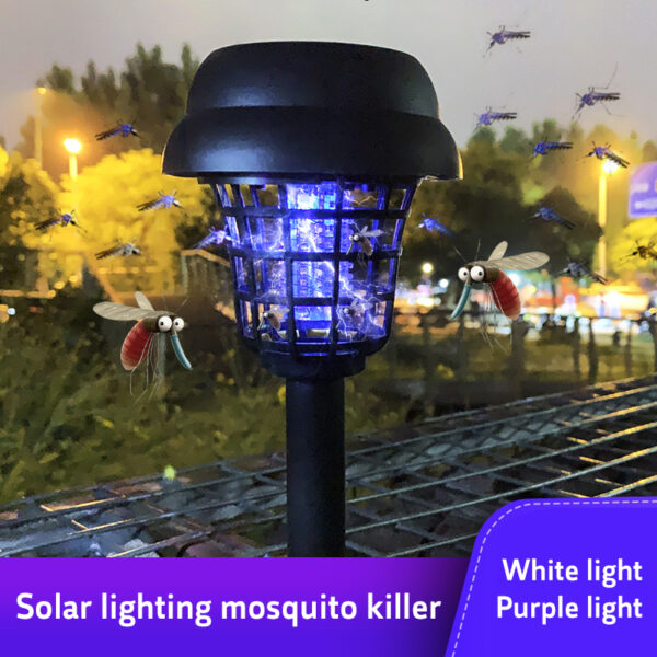 Outdoor Solar-Powered LED Mosquito Killer Lamp