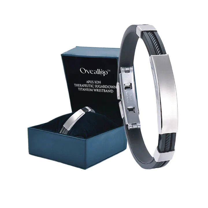 Oveallgo Apus Ion Therapeutic SugarDown Titanium Wristband