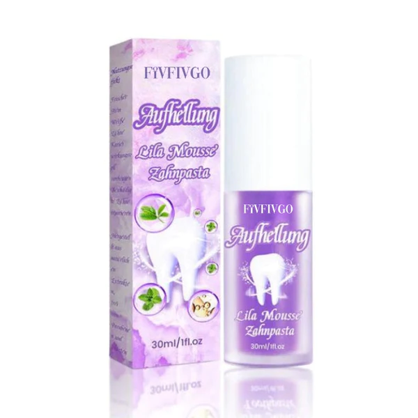 Oveallgo Whitening Purple Mousse Toothpaste