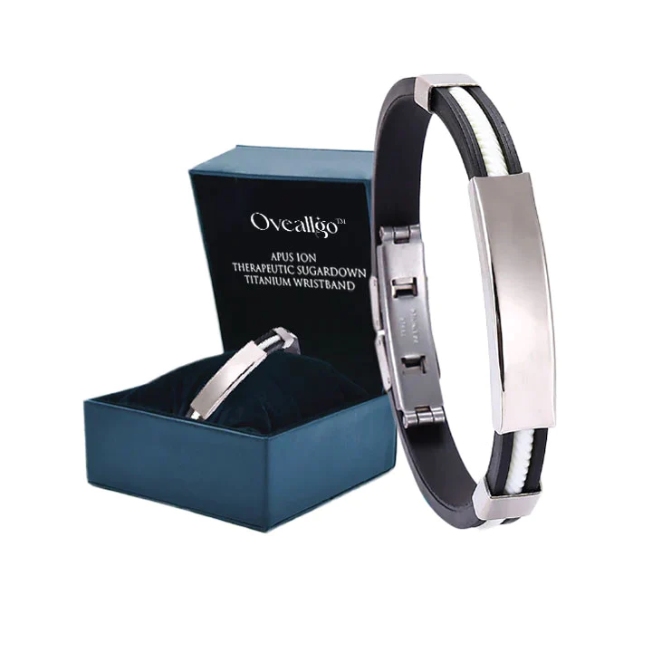 Oveallgo Apus Ion Therapeutic SugarDown Titanium Wristband