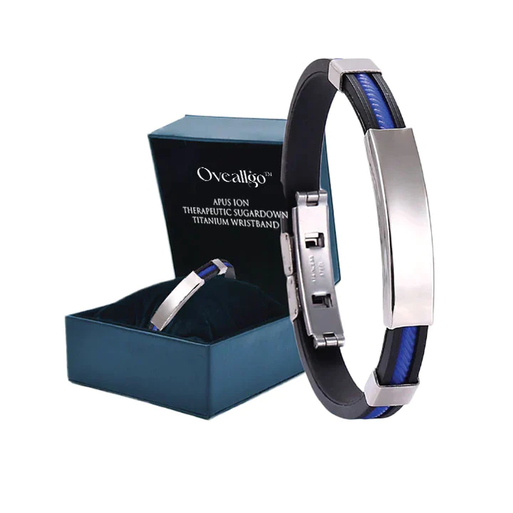 Oveallgo Apus Ion Therapeutic SugarDown Titanium Wristband