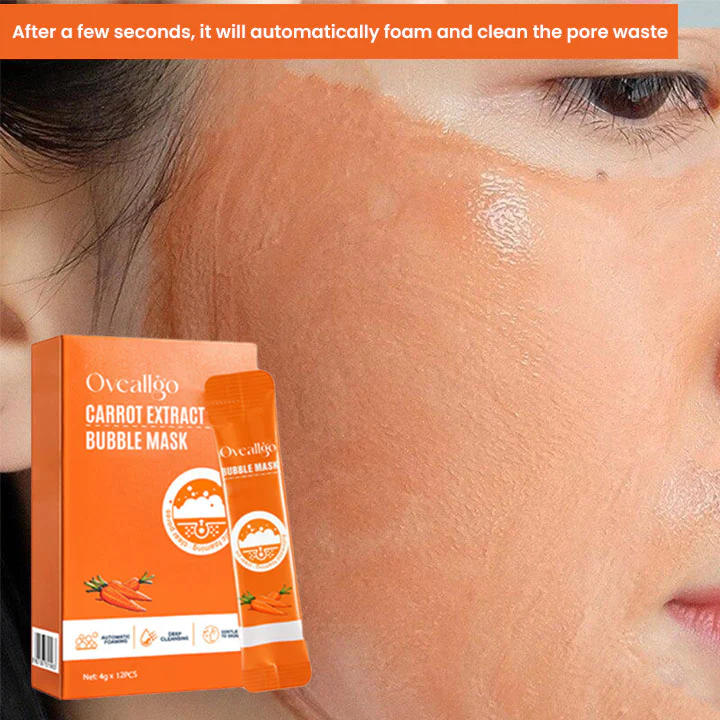 Oveallgo Carrot Pore Purifying Bubble Mask