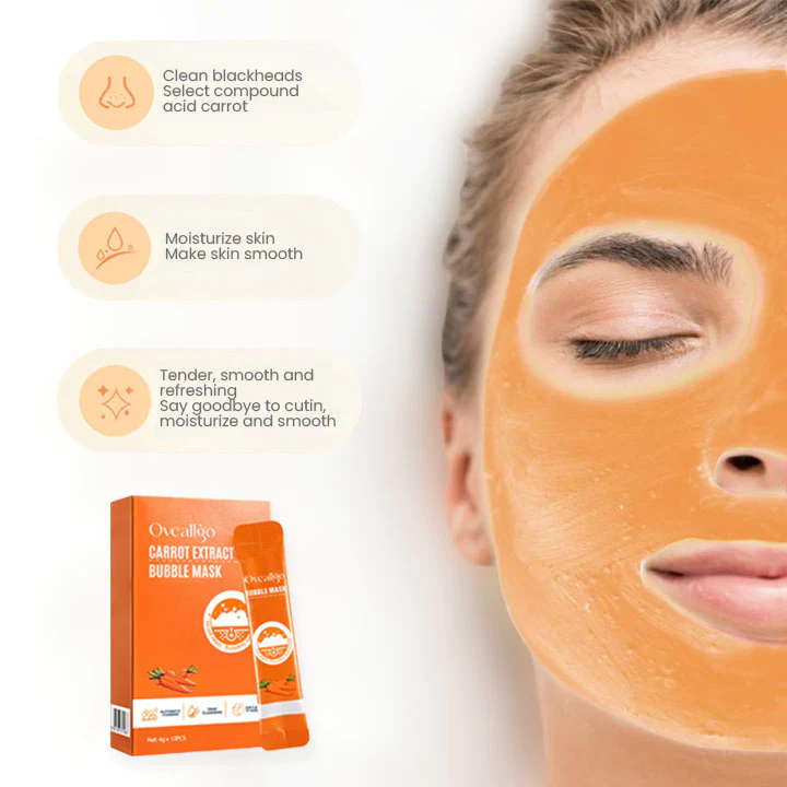 Oveallgo Carrot Pore Purifying Bubble Mask