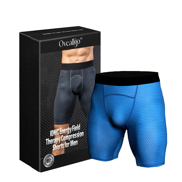 Sugoola Men IONIC Energy Field Therapy Mag Compression Shorts