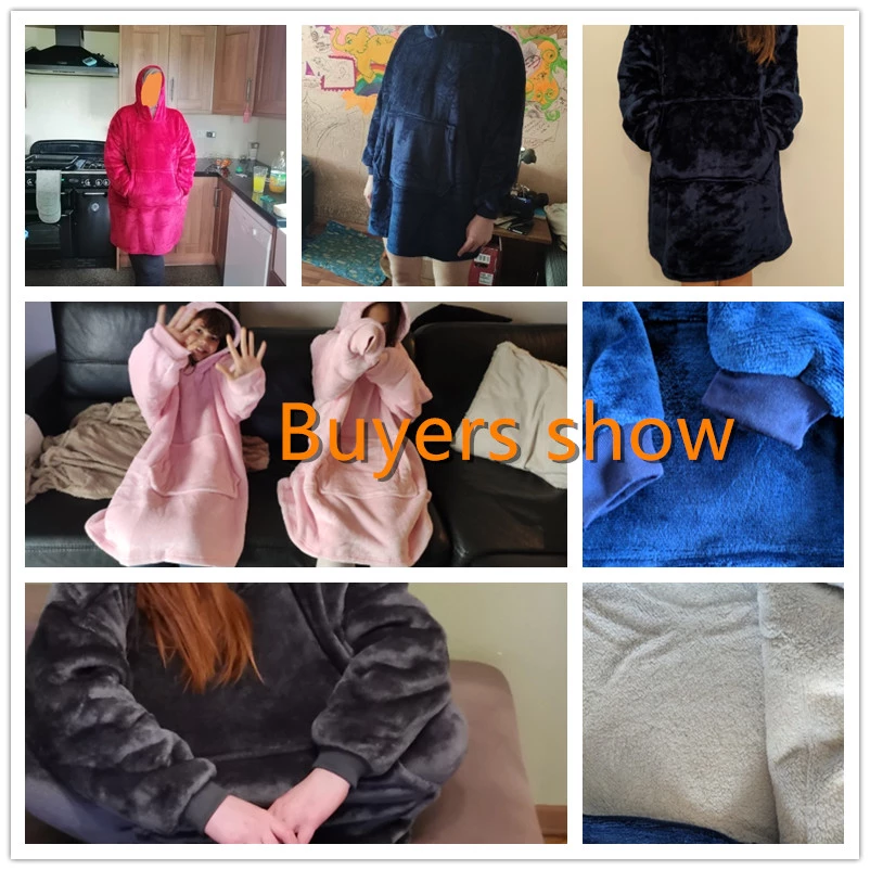 Winter Cozy Warm Blanket Hoodie