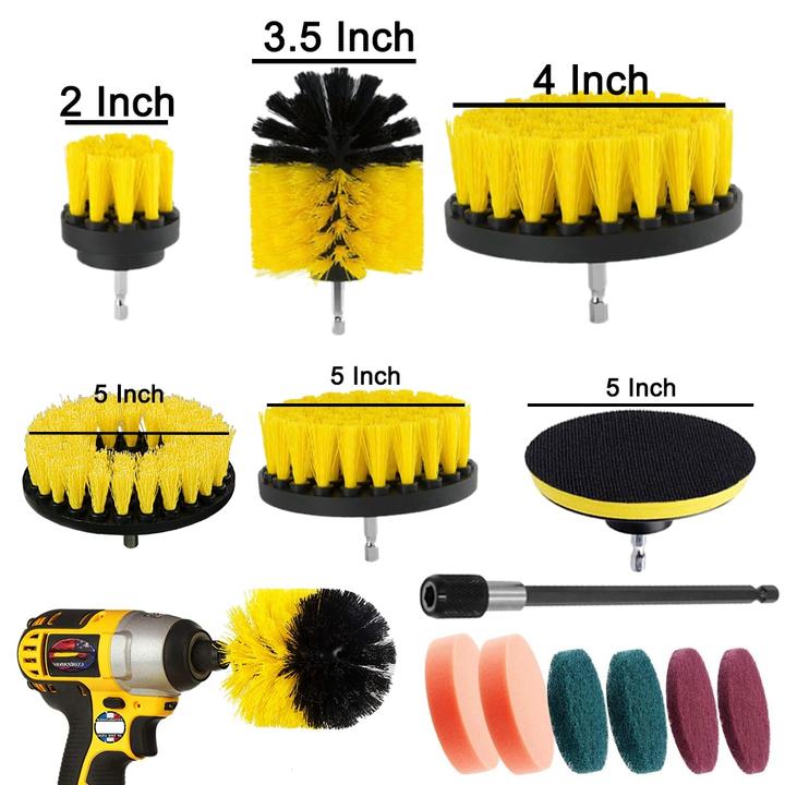 Piece Drill Brush Attachment Set