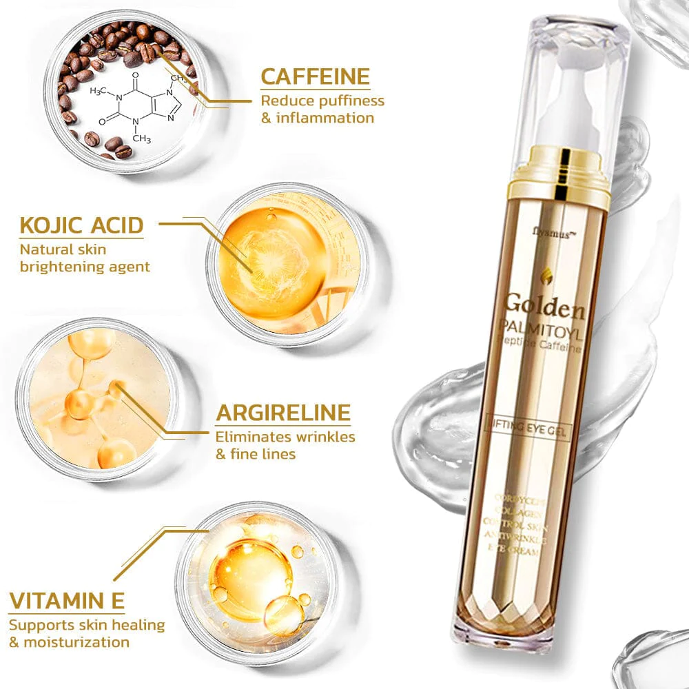 flysmus Golden Palmitoyl Peptide Caffeine Lifting Eye Gel