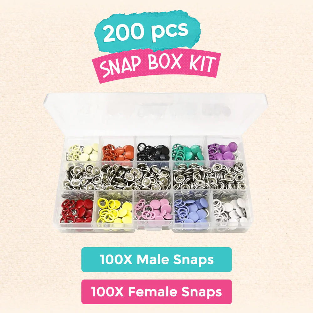 Metal Snaps Buttons DIY Craft Kit