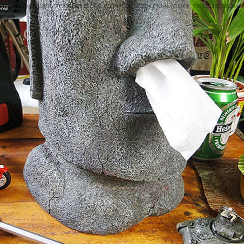 Easter Island Moai Head Tissue Dispenser