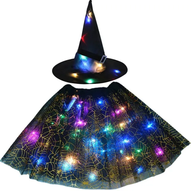 Kids LED Light Up Witch Costume for Halloween