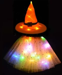 Kids LED Light Up Witch Costume for Halloween