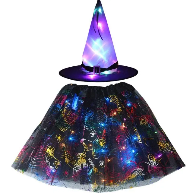 Kids LED Light Up Witch Costume for Halloween