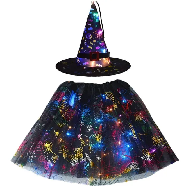 Kids LED Light Up Witch Costume for Halloween