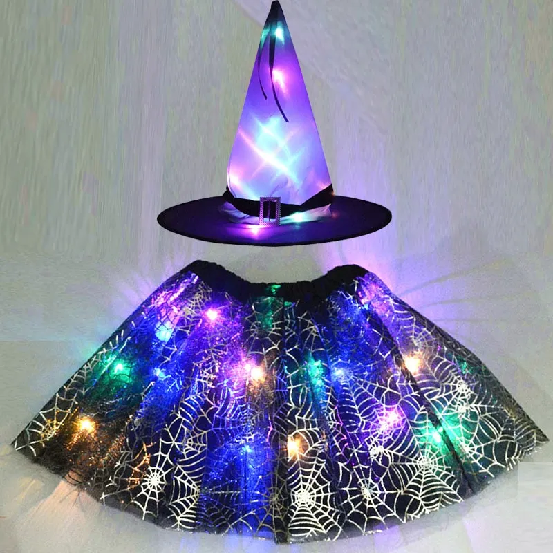 Kids LED Light Up Witch Costume for Halloween