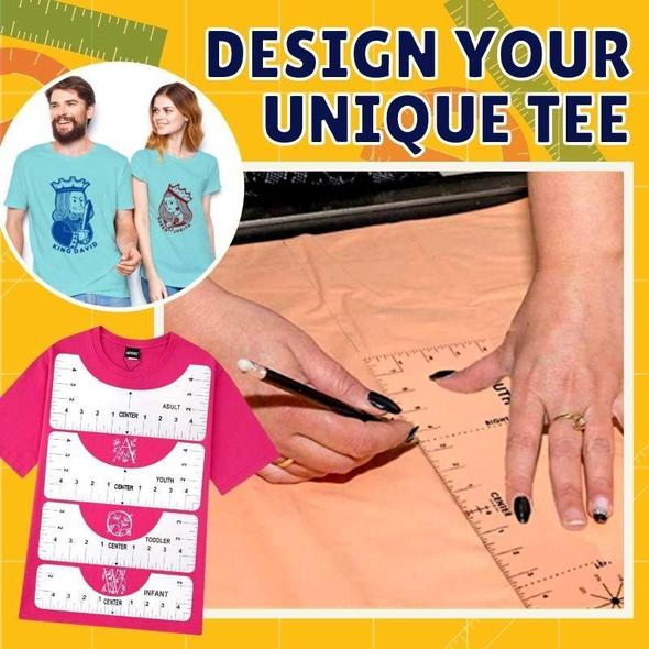 PerfecTEE T-Shirt Ruler Guide Set (4pcs)