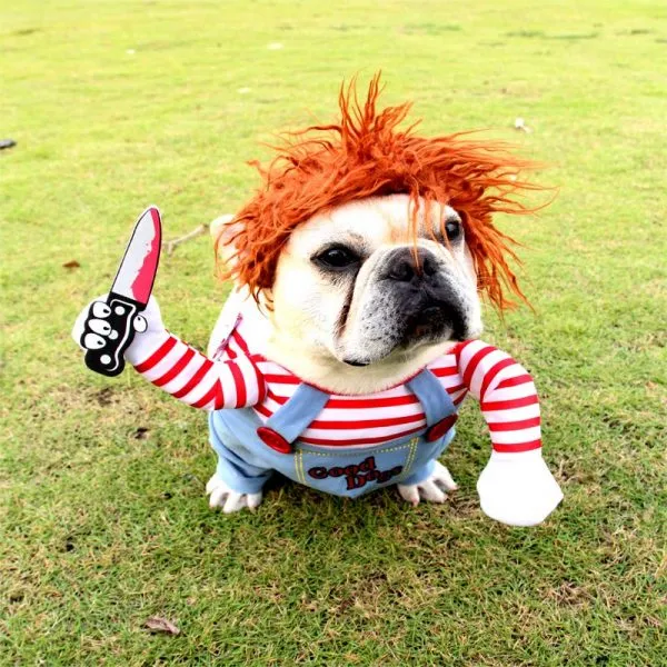 Halloween Deady Doll Chucky Dog Costume