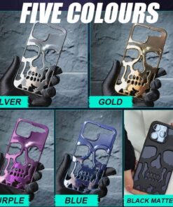 Plated Skull Case Cover For iPhone