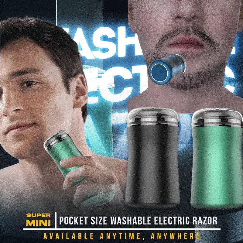 Pocket Size Washable Electric Razor