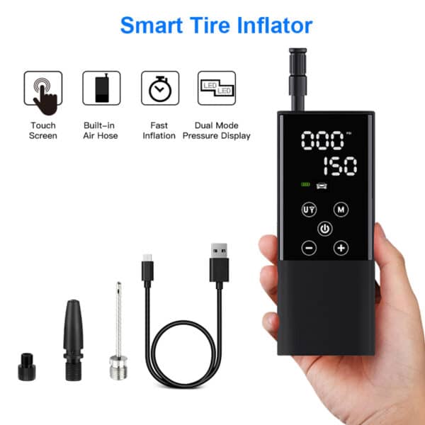 Portable Touchscreen Electric Cordless Tire Inflator