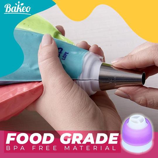 Bakeo Tri-Color Pastry Nozzle