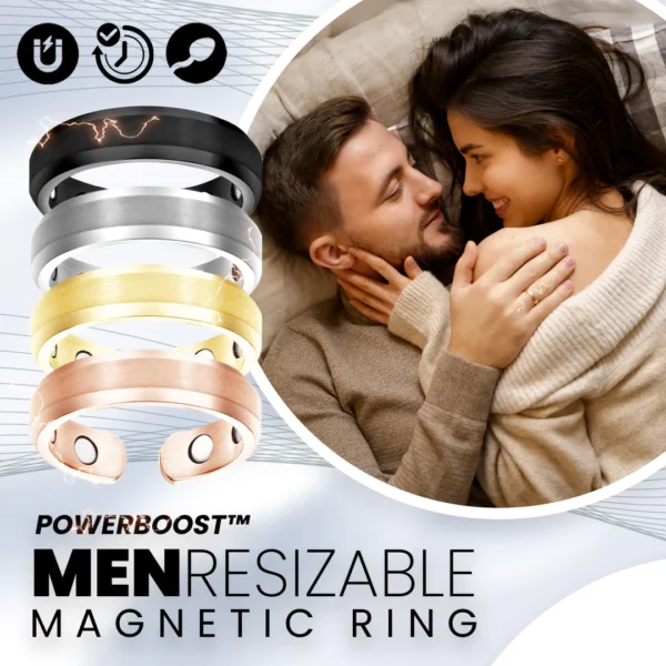 PowerBoost Men Resizable Magnetic Ring