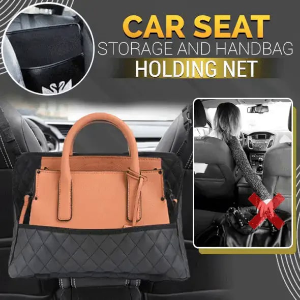 Premium Car Seat Storage Bag & Net