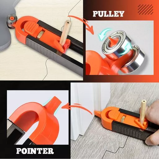 Profile Scribing Ruler Contour Gauge with Lock