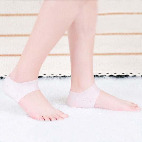 Protective Silicone Gel Heel and Ankle Sleeve for Plantar Fascistis (Pair)