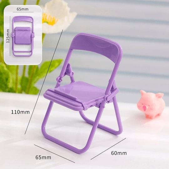 Versatile Mini Folding Chair Phone Stand