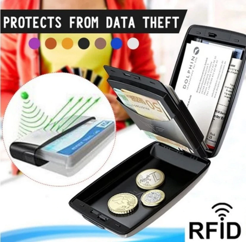 Rfid Anti-Theft Aluminum Wallet Clip