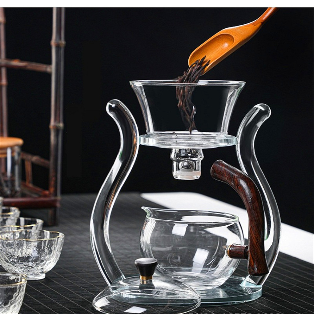 Magnetic Rotating Glass Teapot