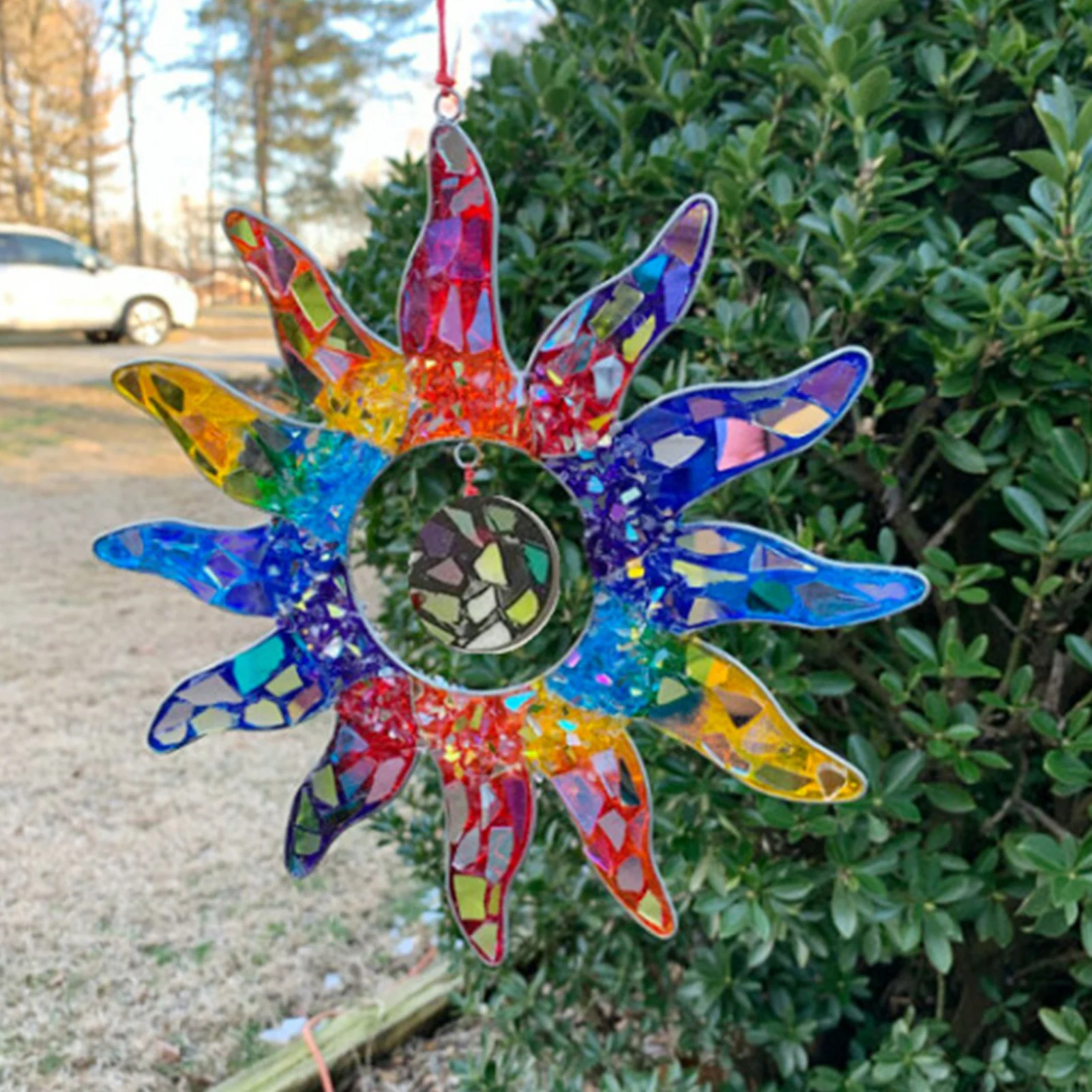 Rainbow Stained Acrylic Suncatcher