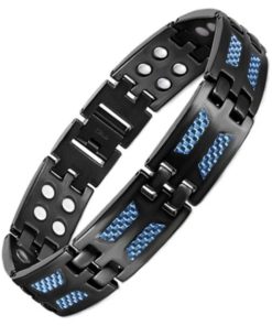 Carbon Blue Titanium Bracelet