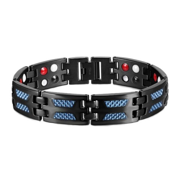 Carbon Blue Titanium Bracelet