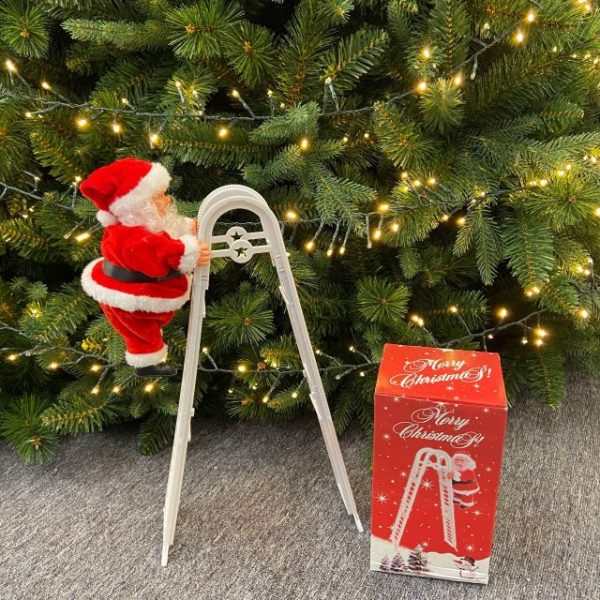 Christmas Double Ladder Santa Decorating Gift