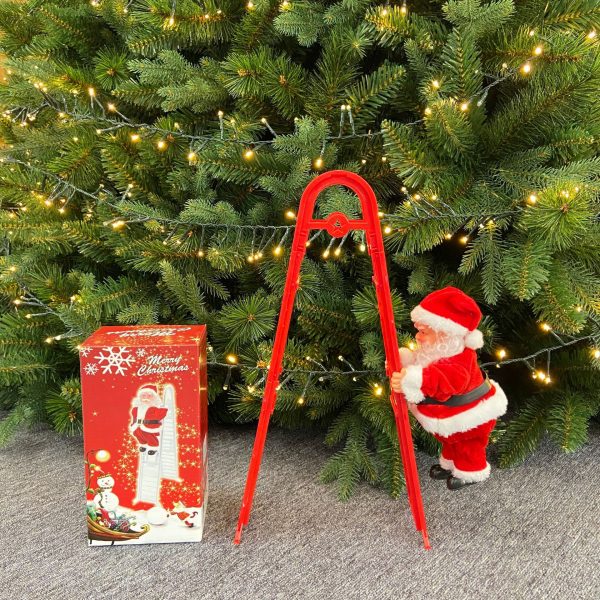 Christmas Double Ladder Santa Decorating Gift