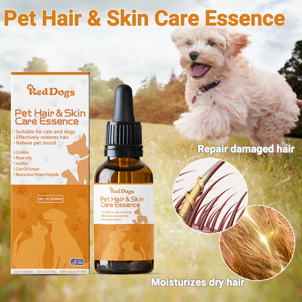 RedDogsŽ Pet Hair Skin & Hair Care Essence For Cat & Dog For Hair Loss  Alopecia Areata  Fungal Infection  Hair Beautification  Soothing Emotions