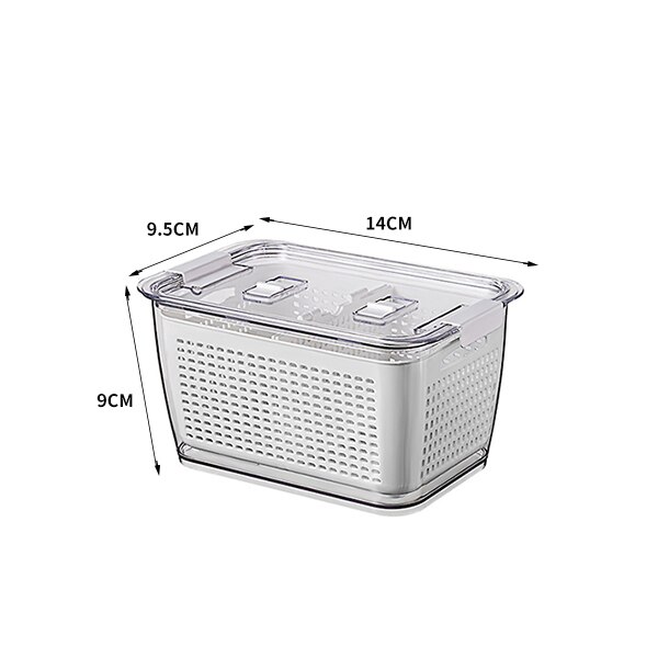 3 in 1 Draining Crisper With Strainer Container