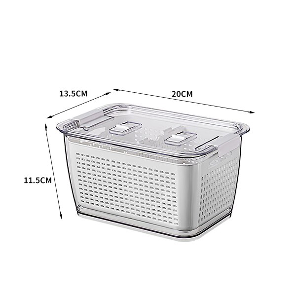 3 in 1 Draining Crisper With Strainer Container