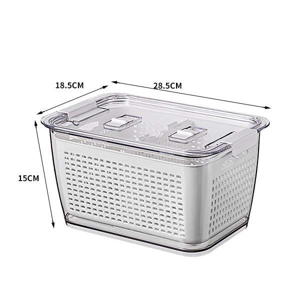 3 in 1 Draining Crisper With Strainer Container