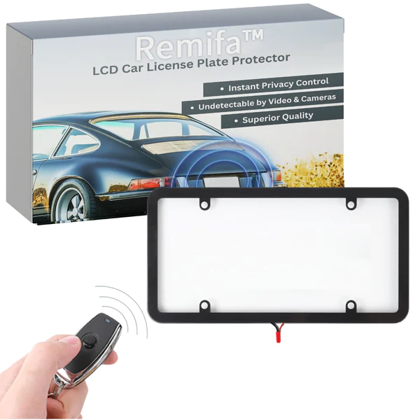 Remifa LCD Car License Plate Protector