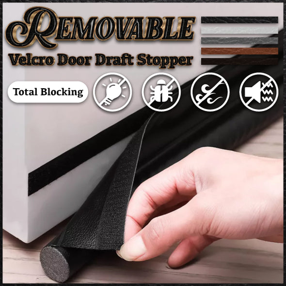 Removable Velcro Door Draft Stopper