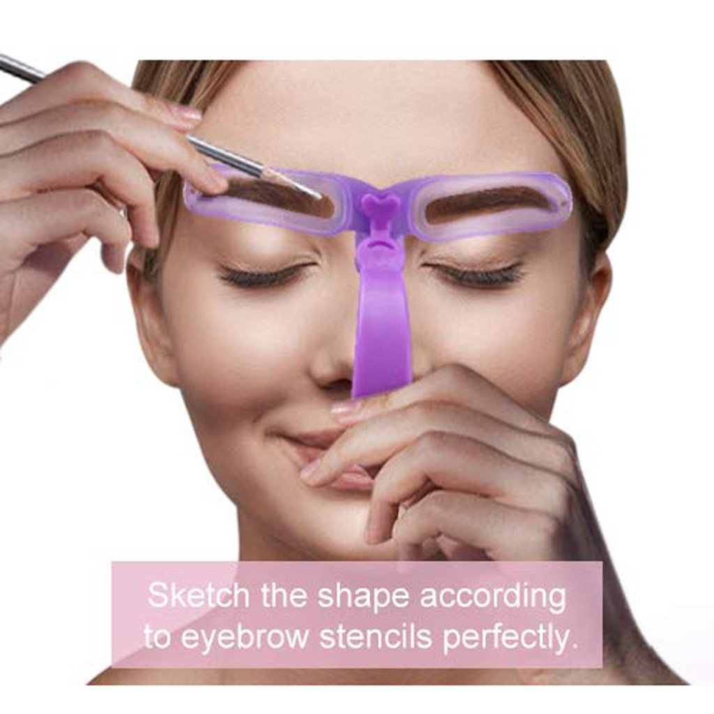 Reusable 8 Styles Eyebrow Shaping Template